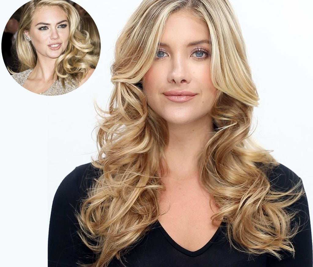 Celeb how to pin curls à la Kate Upton