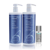 Cloud 9 Restoring Shampoo, Conditioner & Actives Enhancing Shine Serum Trios